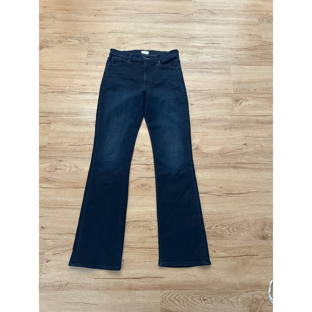 MOTHER Mid Rise Smokin Skimp Jeans 29 Karaoke In Kyoto Dark Wash Flare 31"
